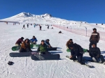 International, Student, group, snowboarders, AGU, Erciyes