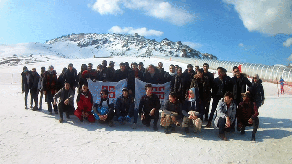 AGU, international students, Abdullah Gül University, ski, snowboard, Erciyes mountain